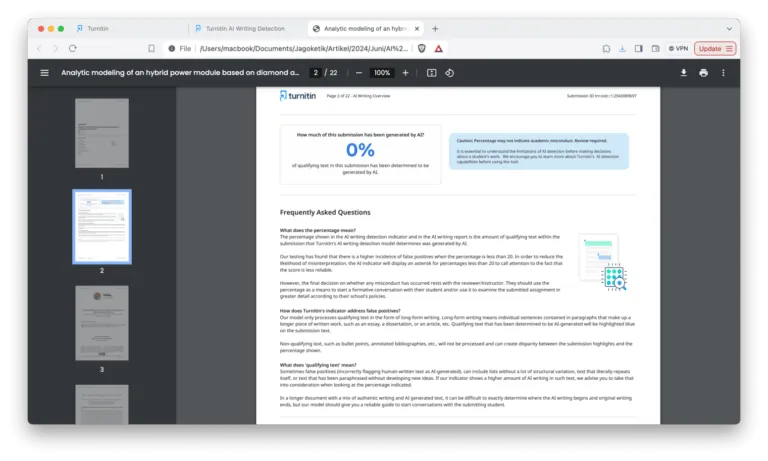 Cek Tulisan AI Menggunakan AI Writing Detection Turnitin